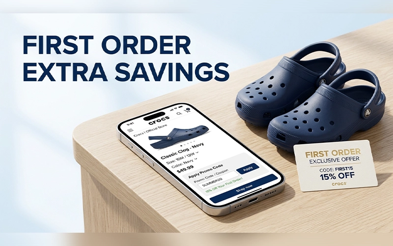 crocs discount code first order